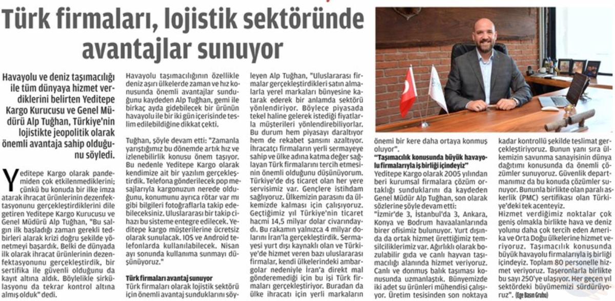 EGE BASIN GROEP – Turkse bedrijven bieden voordelen in de logistieke sector