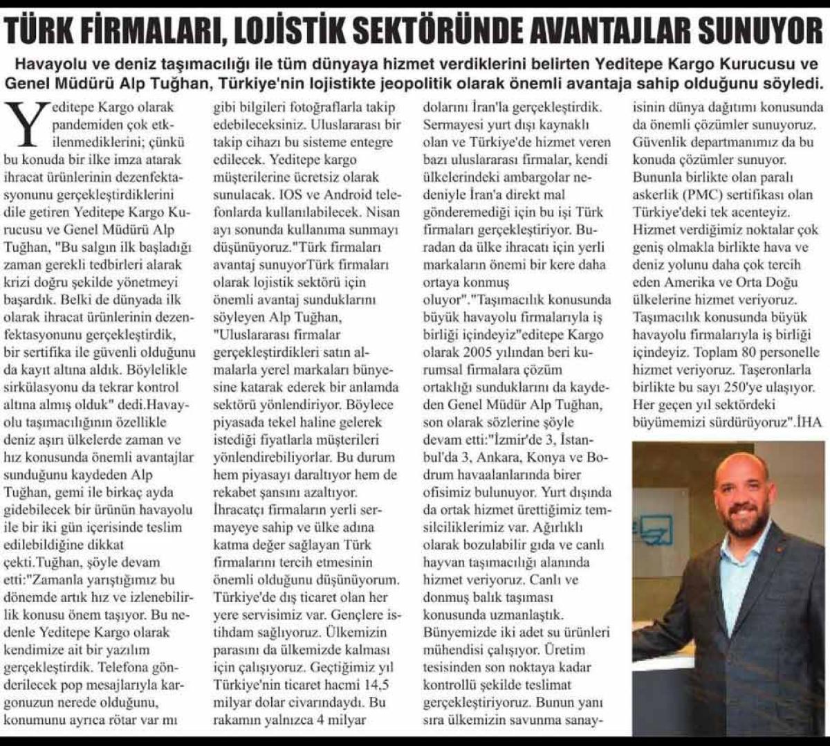 İHA – Las empresas turcas ofrecen ventajas en el sector logístico