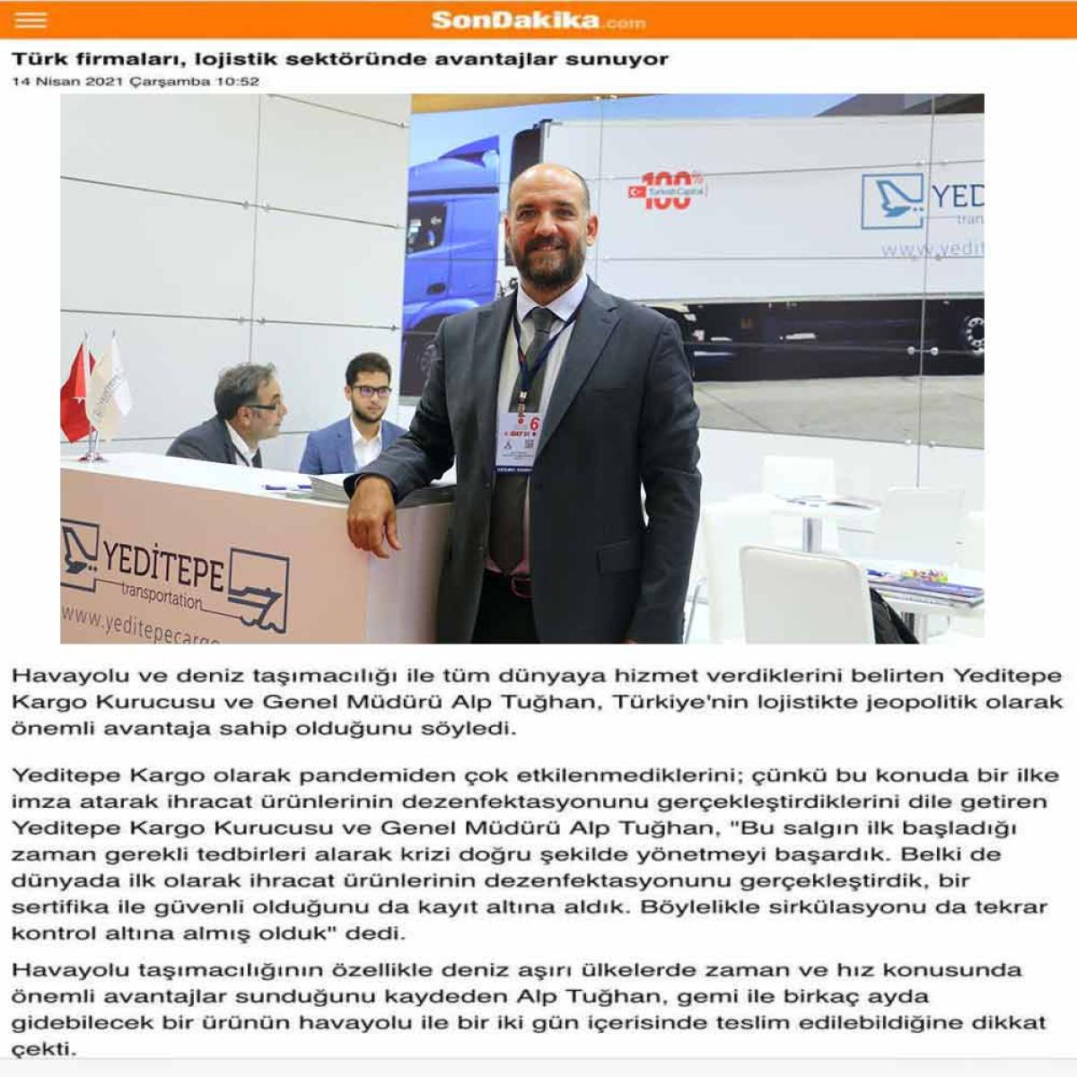 SON DAKİKA HABER - ''TÜRK FİRMALARI LOJİSTİK SEKTÖRÜNDE AVANTAJLAR SUNUYOR.''