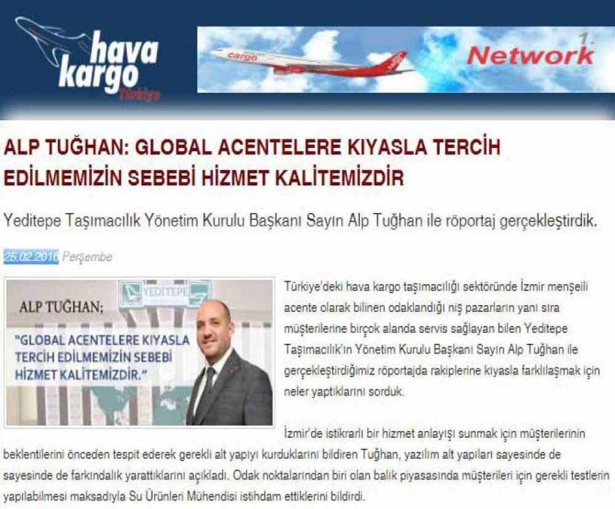HAVA KARGO TÜRKİYE - ''GLOBAL ACENTELERE KIYASLA TERCİH EDİLMEMİZİN SEBEBİ HİZMET KALİTEMİZDİR.''