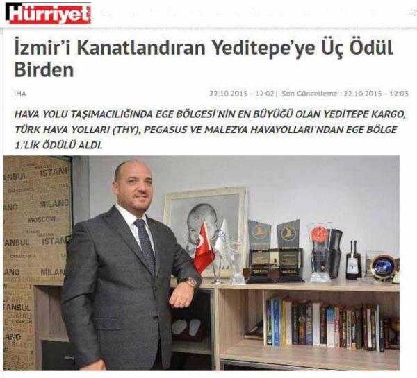 HÜRRİYET - İZMİR’İ KANATLANDIRAN YEDİTEPE’YE ÜÇ ÖDÜL BİRDEN