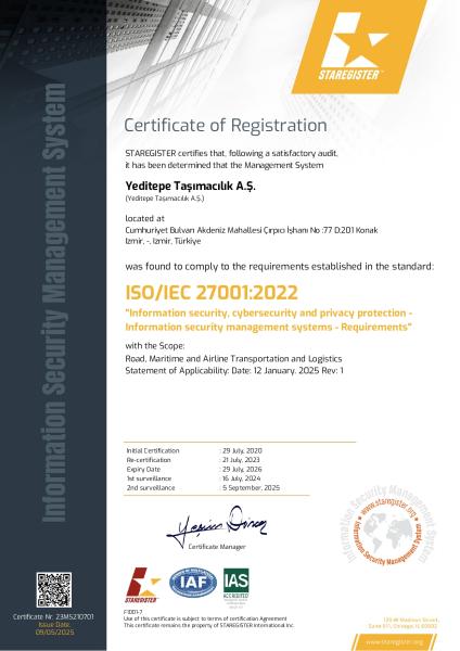 SERTİFİKALAR VE BELGELER