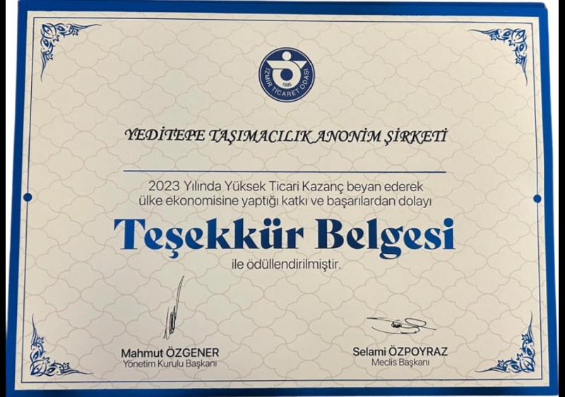 SERTİFİKALAR VE BELGELER
