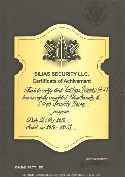 SERTİFİKALAR VE BELGELER